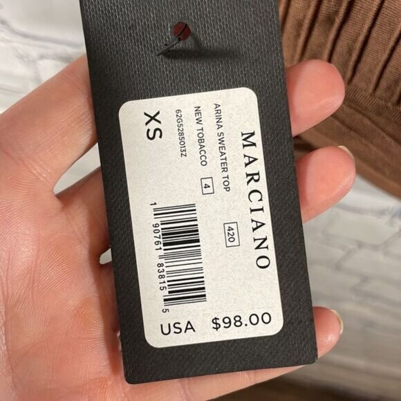 👚✨ Marciano Arina Sweater Top - Size XS - NWT (New with Tags) - Picture 2 of 3